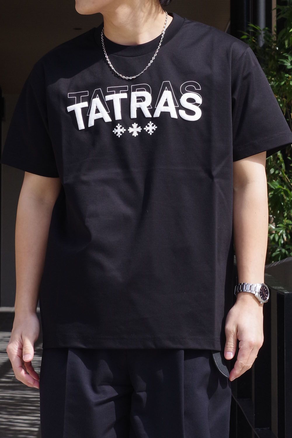 TATRAS - ANITUDE (アニチェート) / フロントロゴ クルーネック 半袖 T