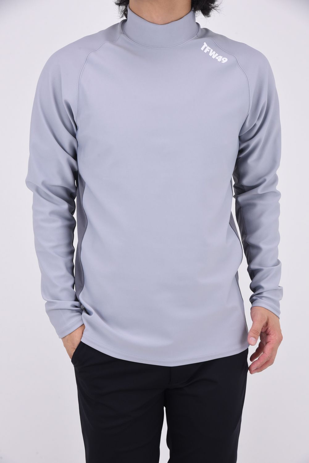 TFW49 - SIDE MESH MOCKNECK L/S T / サイドメッシュ モックネック