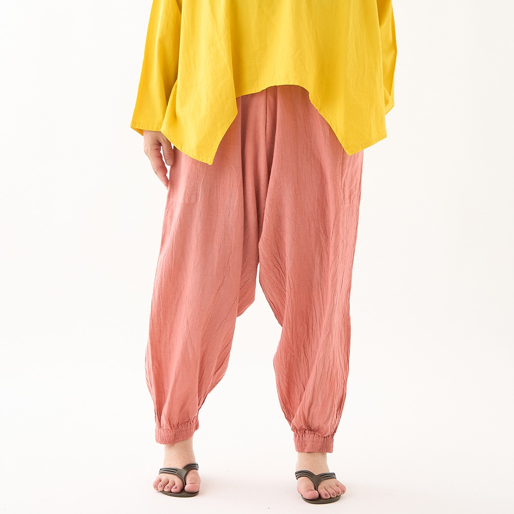 GAIAネットヂェン先生の日常着 太極拳パンツ 【薄地】 サーモン