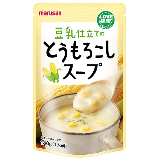 GAIAネット[※]ムソー マルサン 豆乳仕立てのとうもろこしスープ 180g
