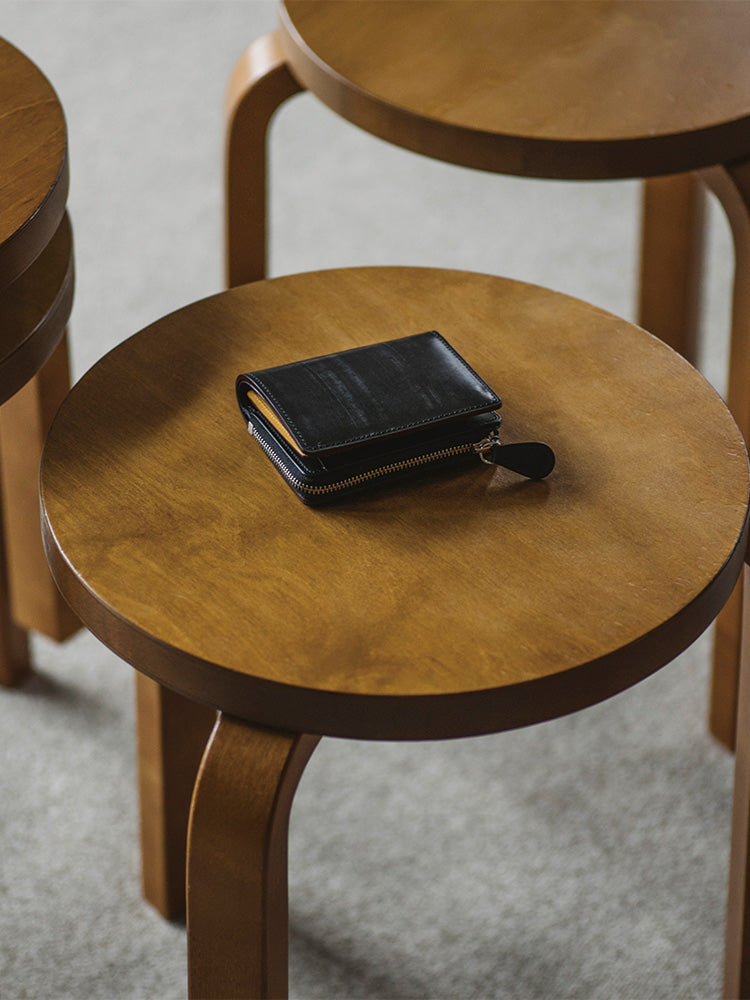 AVON(BRIDLE LEATHER) L zip bi-fold wallet – GANZO Official Store