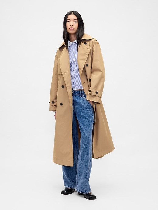 Gap × Sandy Liang Bow-Back Trench Coat | Gap