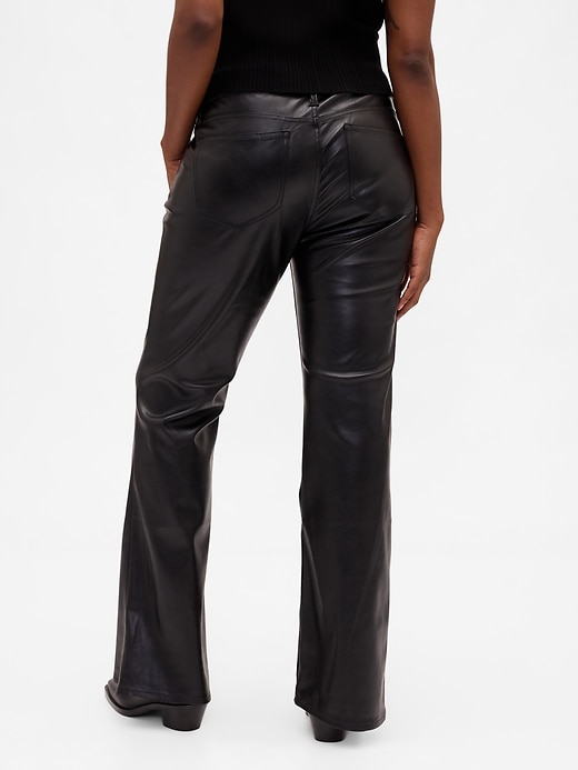 Low Rise Recycled Vegan Leather Long & Lean Pants | Gap