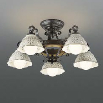 陶器 シャンデリア・カントリー調｜照明のライティングファクトリー