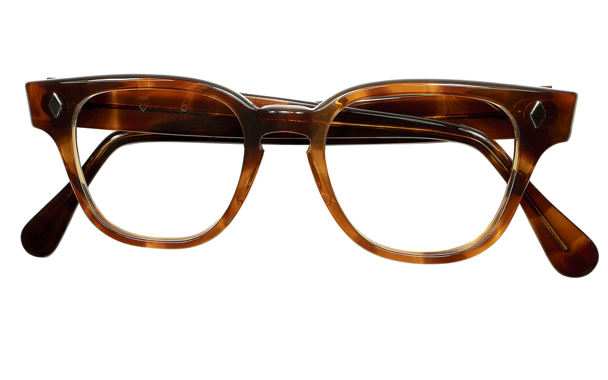 GIG LAMPS 1950s-1960s TART OPTICAL BRYAN AMBER -DIAMOND HINGE