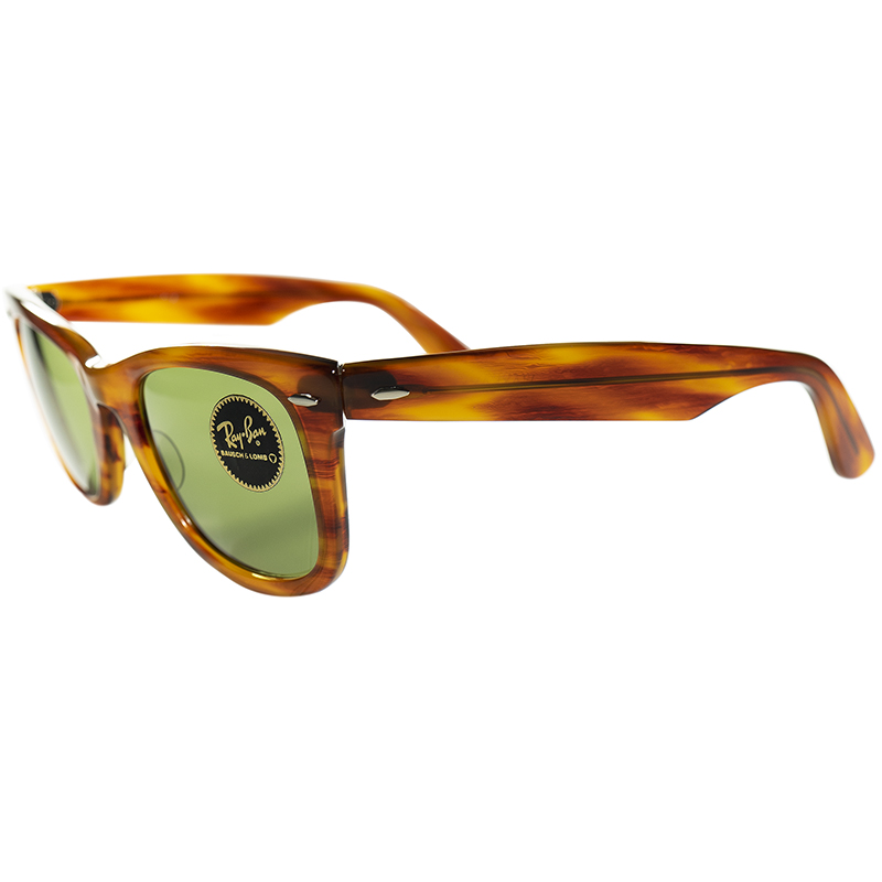 GIG LAMPS 1960s B&L RAYBAN WAYFARER 1 BLONDE AMBER size50/22 with