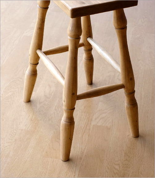 スツール 木製 四角 長方形 おしゃれ キッチン パイン材 無垢 天然木