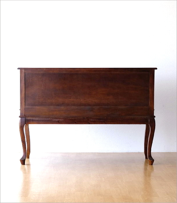 キャビネット アンティーク 脚付き 猫脚 完成品 木製 おしゃれ