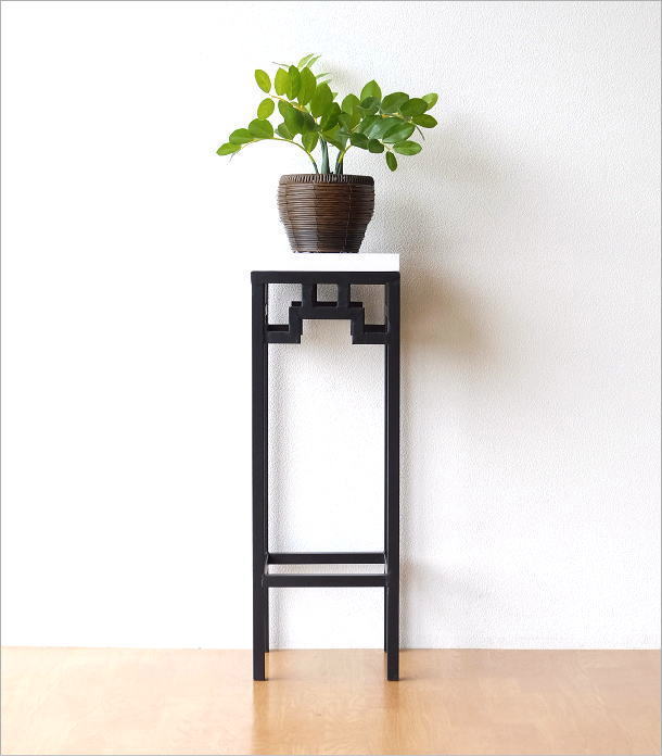 花台 おしゃれ アイアン 大理石 フラワースタンド 玄関 リビング