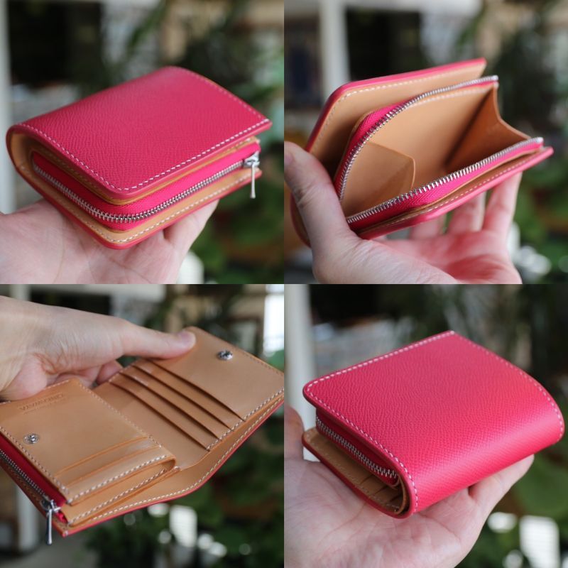 好みの革・色でオーダーできるコンパクトウォレット