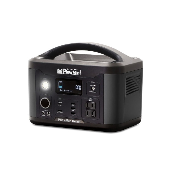 PhewMan(ヒューマン) ポータブル電源 500 IDL-PS500B-Q(IDL-PS500B-Q