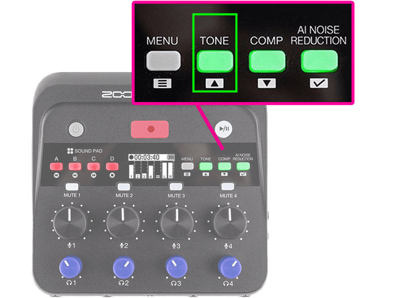 ZOOM(ズーム) PodTrak P4 next ポッドキャスト用レコーダー: マイク