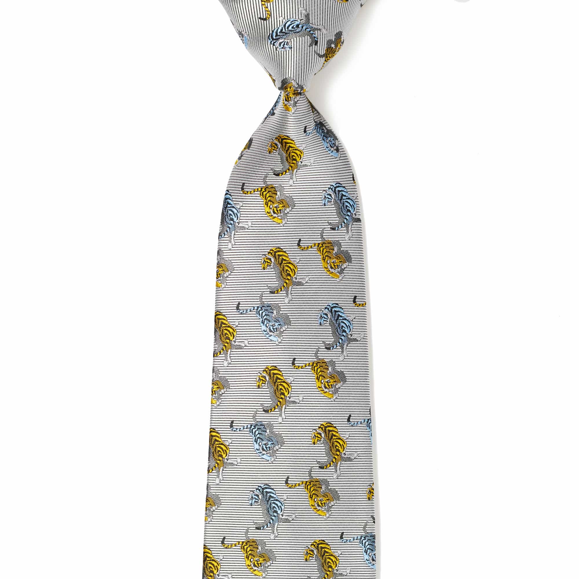 千里のトラ(グレー): ネクタイ | 銀座田屋