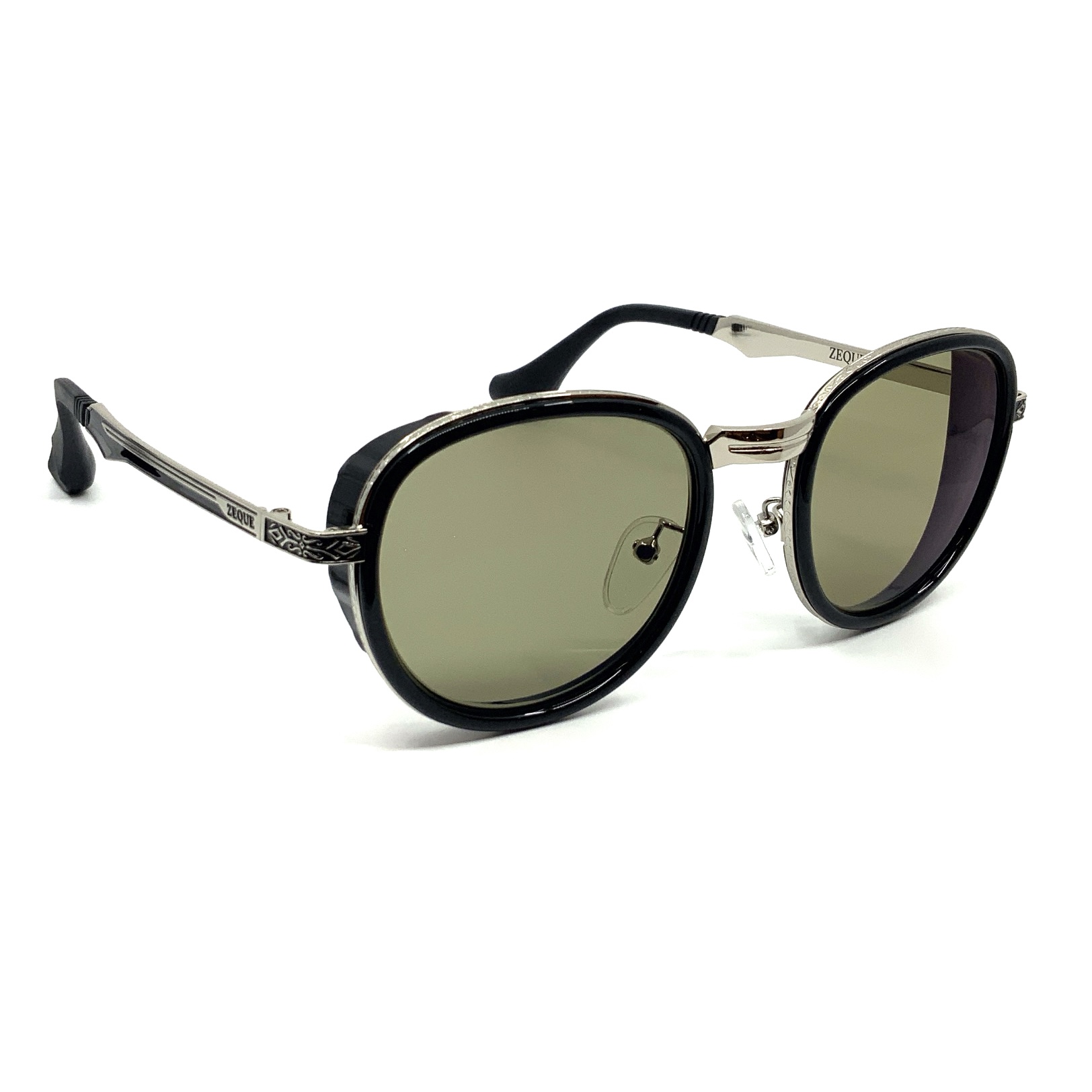 Zeque ゼクー サングラス Gibson ギブソン F-2123 BLACK/SILVER