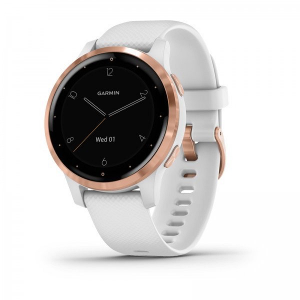 Garmin vivoactive 4S White with Rose Gold Hardware