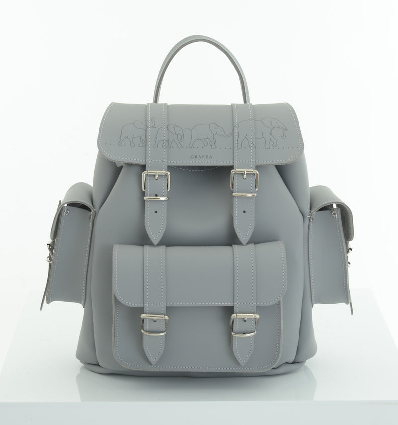 HARI II ELEPHANTS - Leather Backpack – GRAFEA