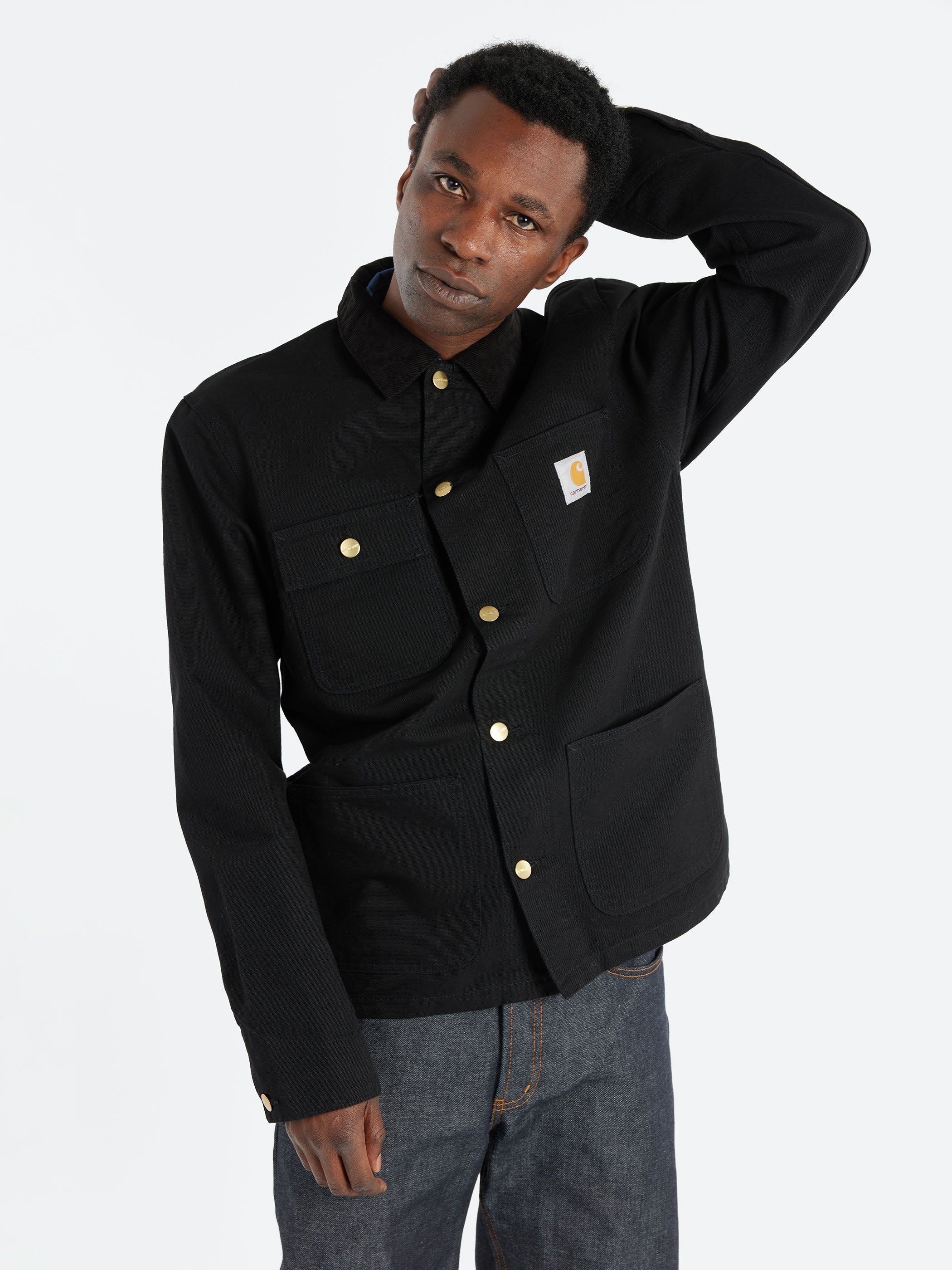 Carhartt WIP - Michigan Chore Coat (Spring) in Black and Black