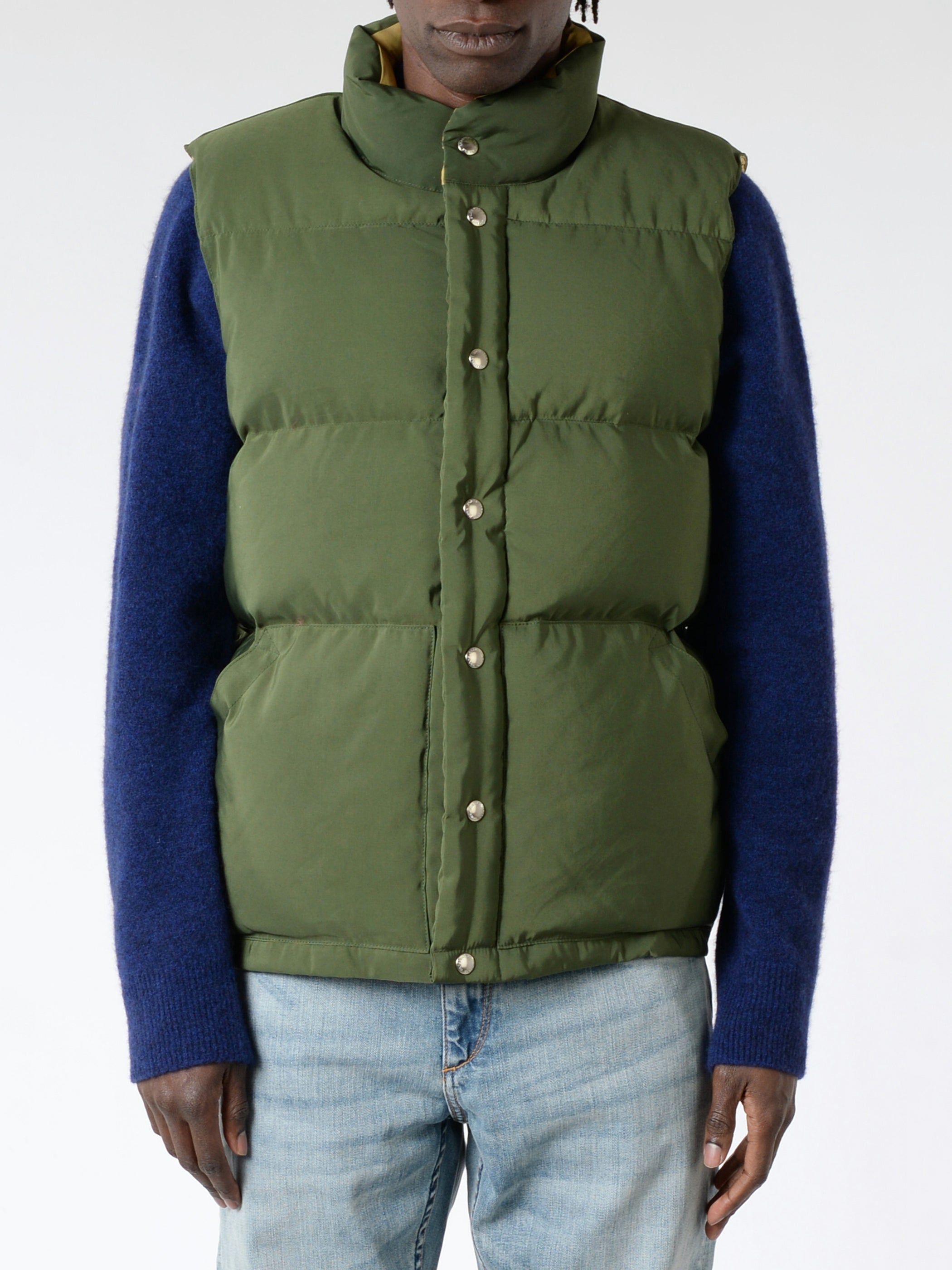 Crescent Down Works - Down Italian Vest in Olive – gravitypope