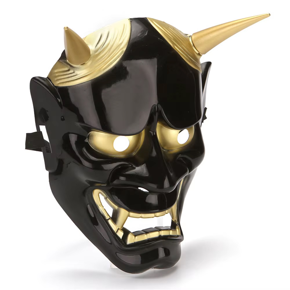 般若のお面（黒色）: 収納・ラッピング用品/イベント用アイテム