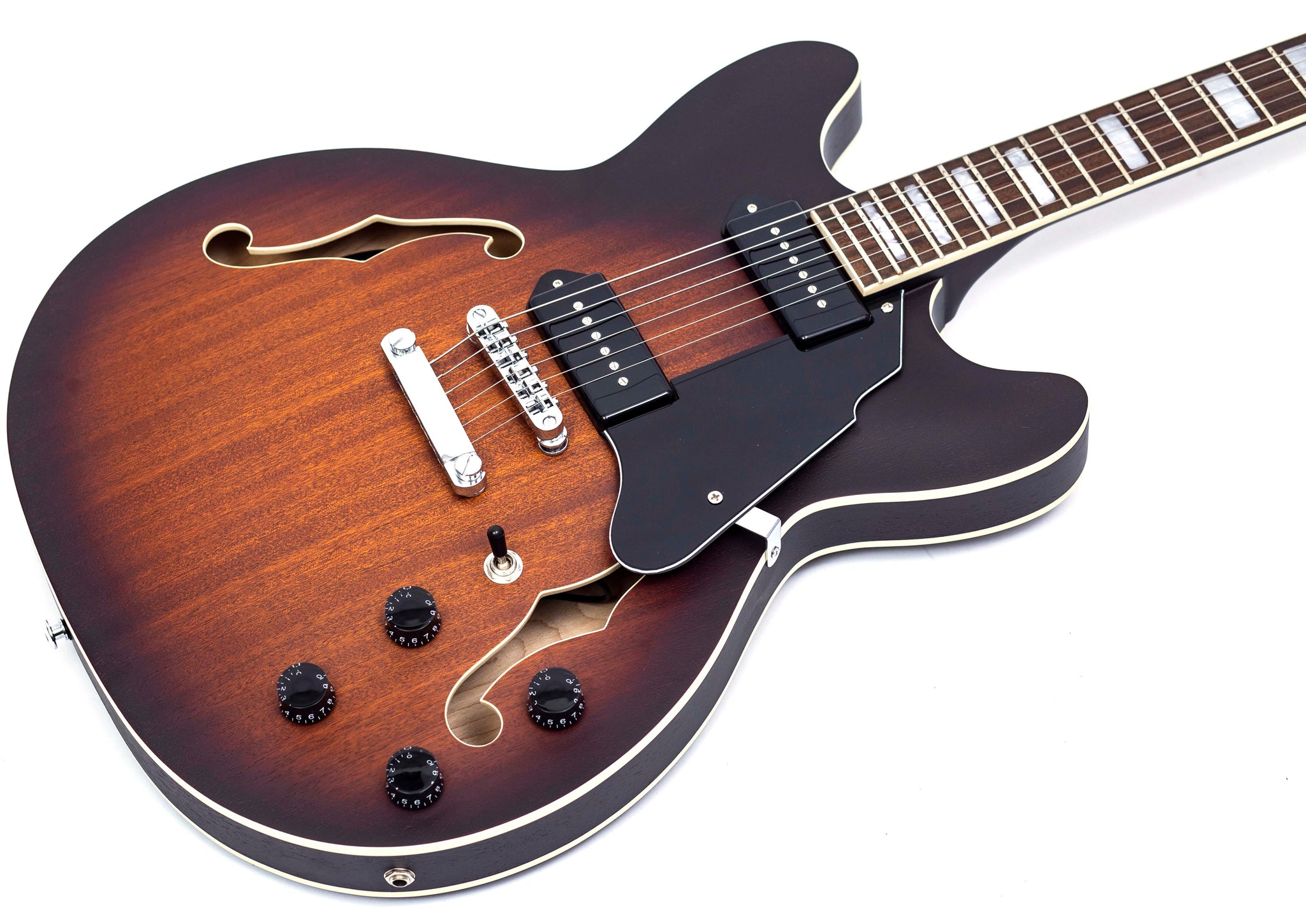 GROTE Electric Guitar Semi-Hollow Body Guitar matte finished P90