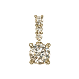 GSTV K18YG ブラウンダイヤモンド ペンダントトップ BRD 約0.30ct BRD