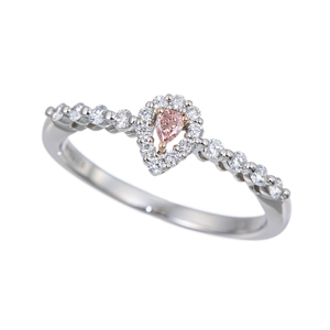 GSTV PT950/K18PG ファンシーパープリッシュピンクダイヤモンド