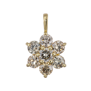 GSTV PT900 ブラウンダイヤモンド ステーション ブレスレット BRD 約0.40ct