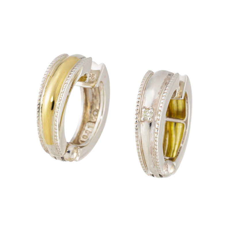 GSTV SV/K18YG ダイヤモンド ピアリング D 約0.02ct