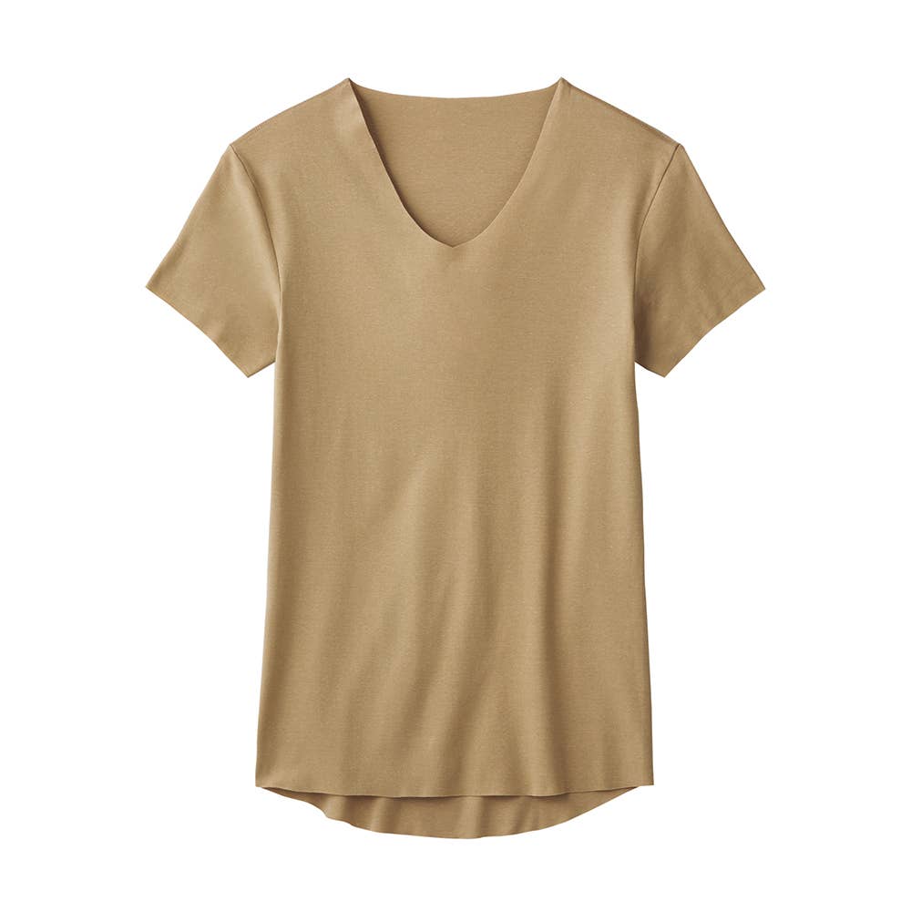 NEXTRA WARM】半袖Vネックシャツ（V首）【SALE】 YN7215 :メンズ トップス