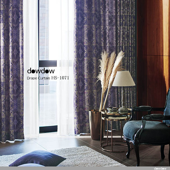 イタリアン モダン】豪華なジャガード織のクラシック柄のドレープ