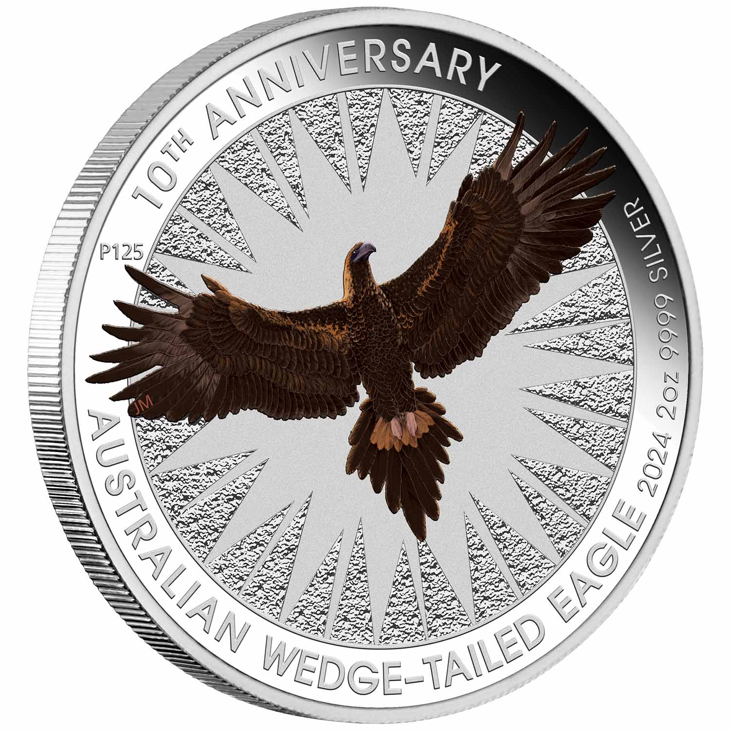 Australia Wedge-Tailed Eagle 10th Anniversary 2024 $2 Colour 2oz