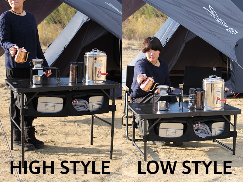 販売終了】グッドラックテーブル（ブラック） TB4-501-BK - DOD