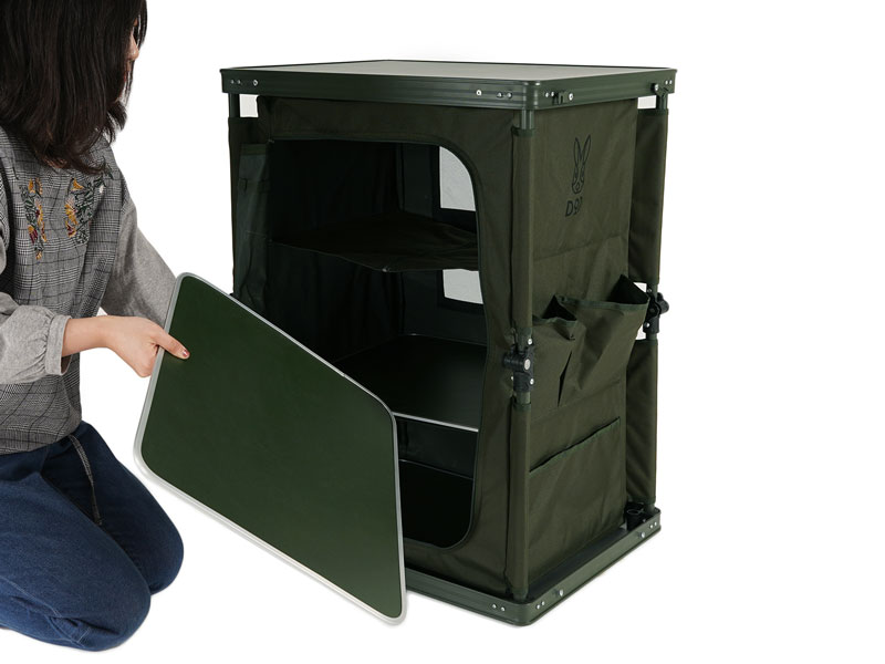 マルチキッチンテーブル（カーキ） TB1-38-KH - DOD（ディーオーディー