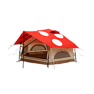 ミニキノコテント（レッド） T2-930-RD - DOD（ディーオーディー