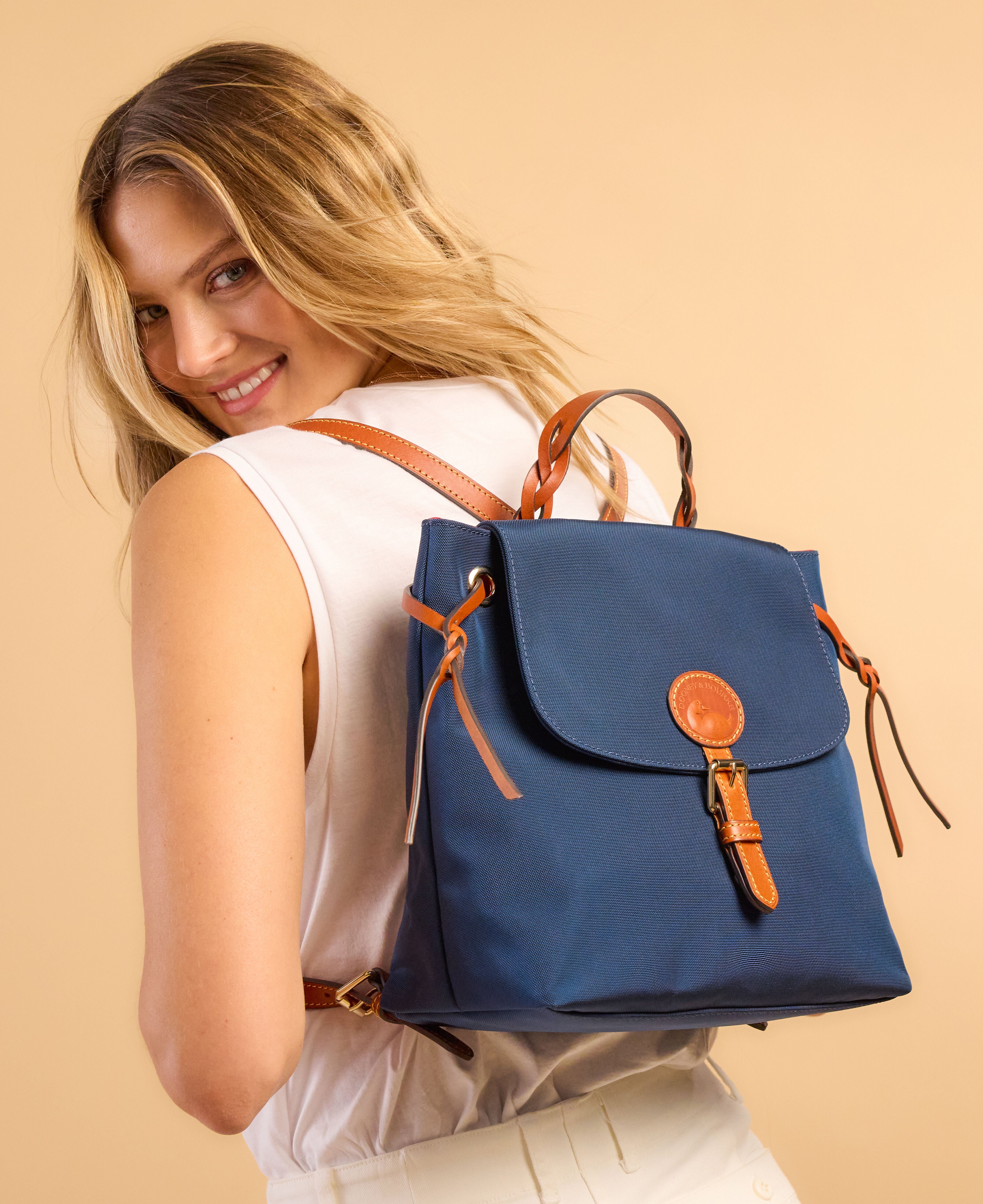 Nylon Flap Backpack – Dooney & Bourke