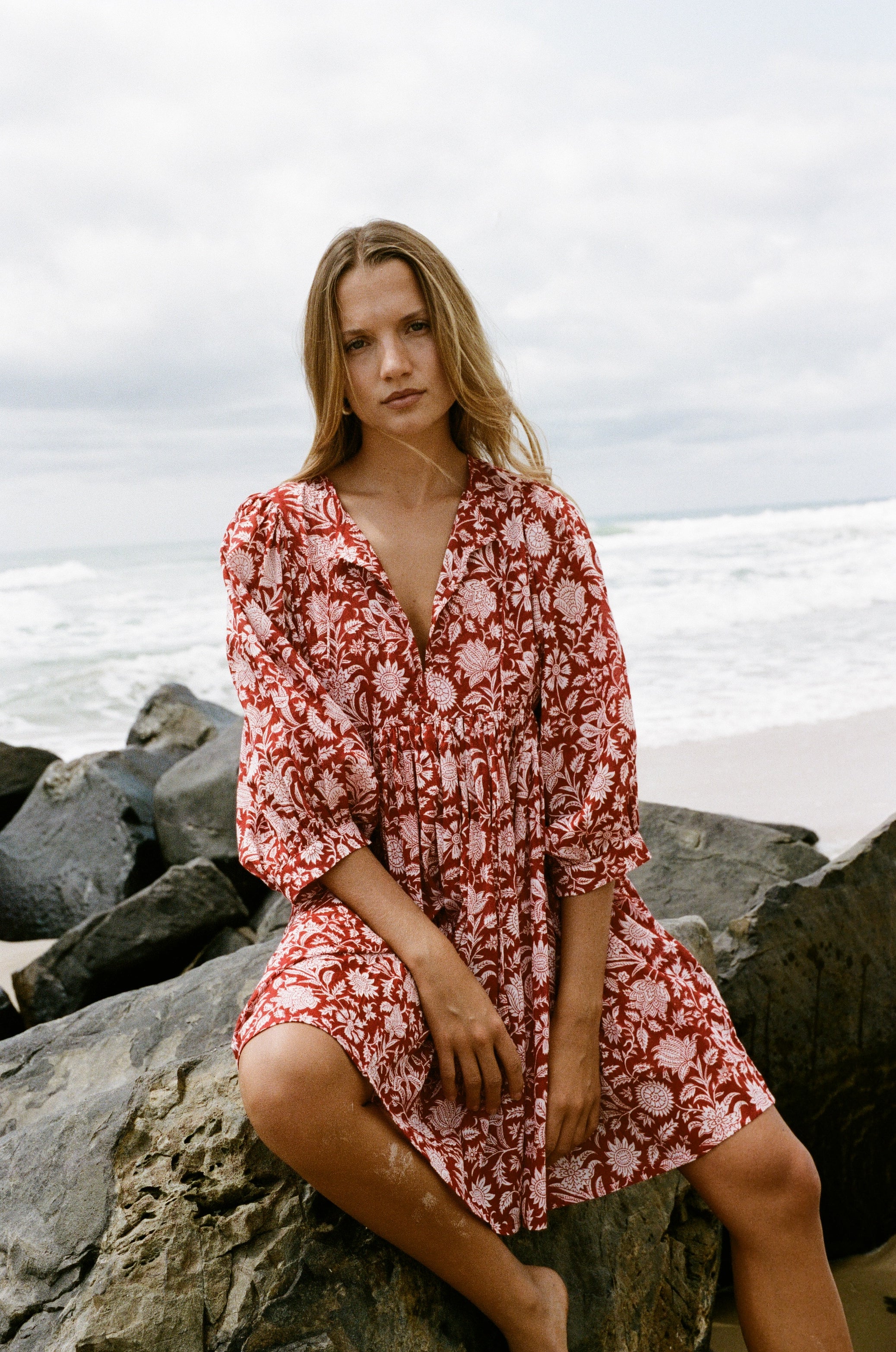 Kyra Mini Dress ~ Saffron – Daughters of India