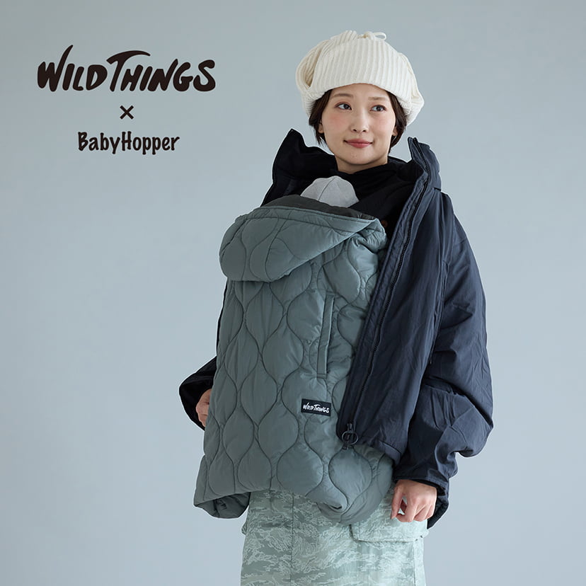 SALE】WILD THINGS(ワイルドシングス)キルティング防寒ケープ/モス