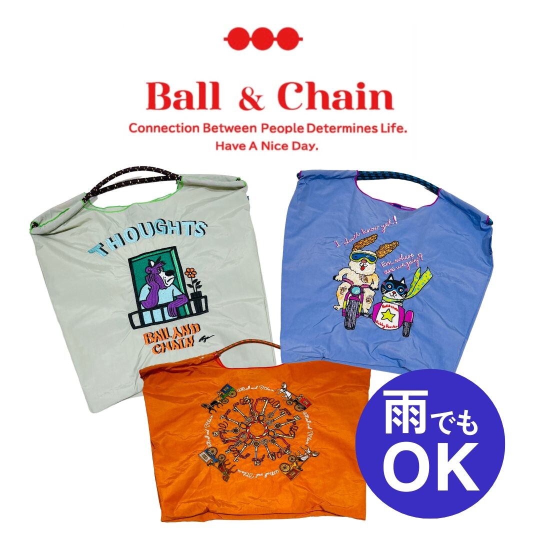 雨でもOK！Ball & Chain エコバッグ | レディスファッション・婦人洋品