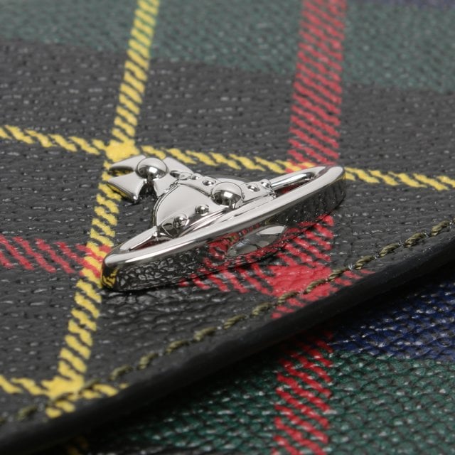 Vivienne Westwood Derby Green Hunting Tartan Phone Cross-Body Bag