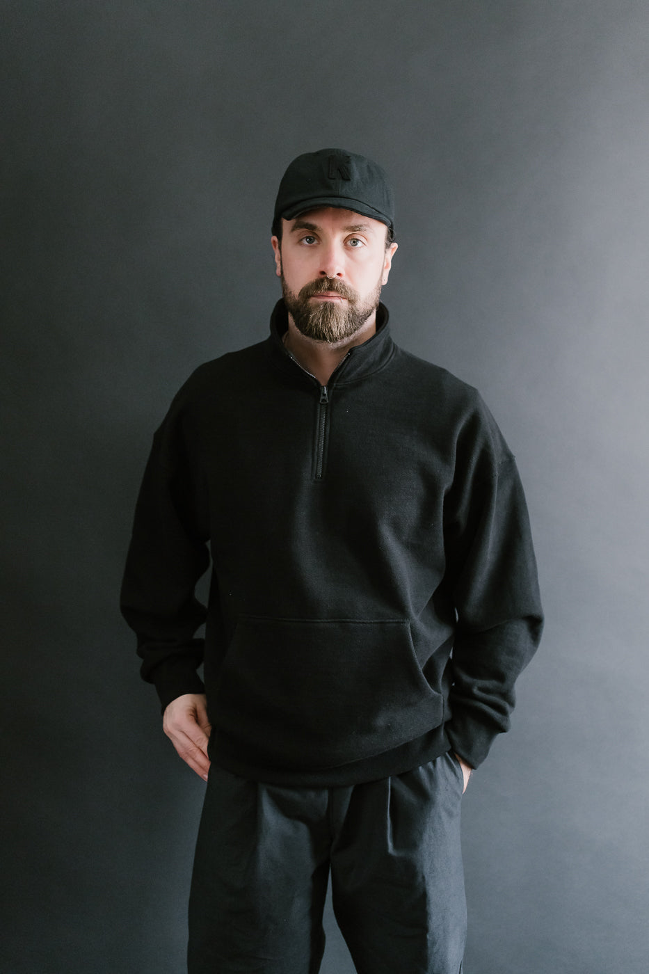 JM7503 - GG Sweat Half Zip - 07 Black | Dant