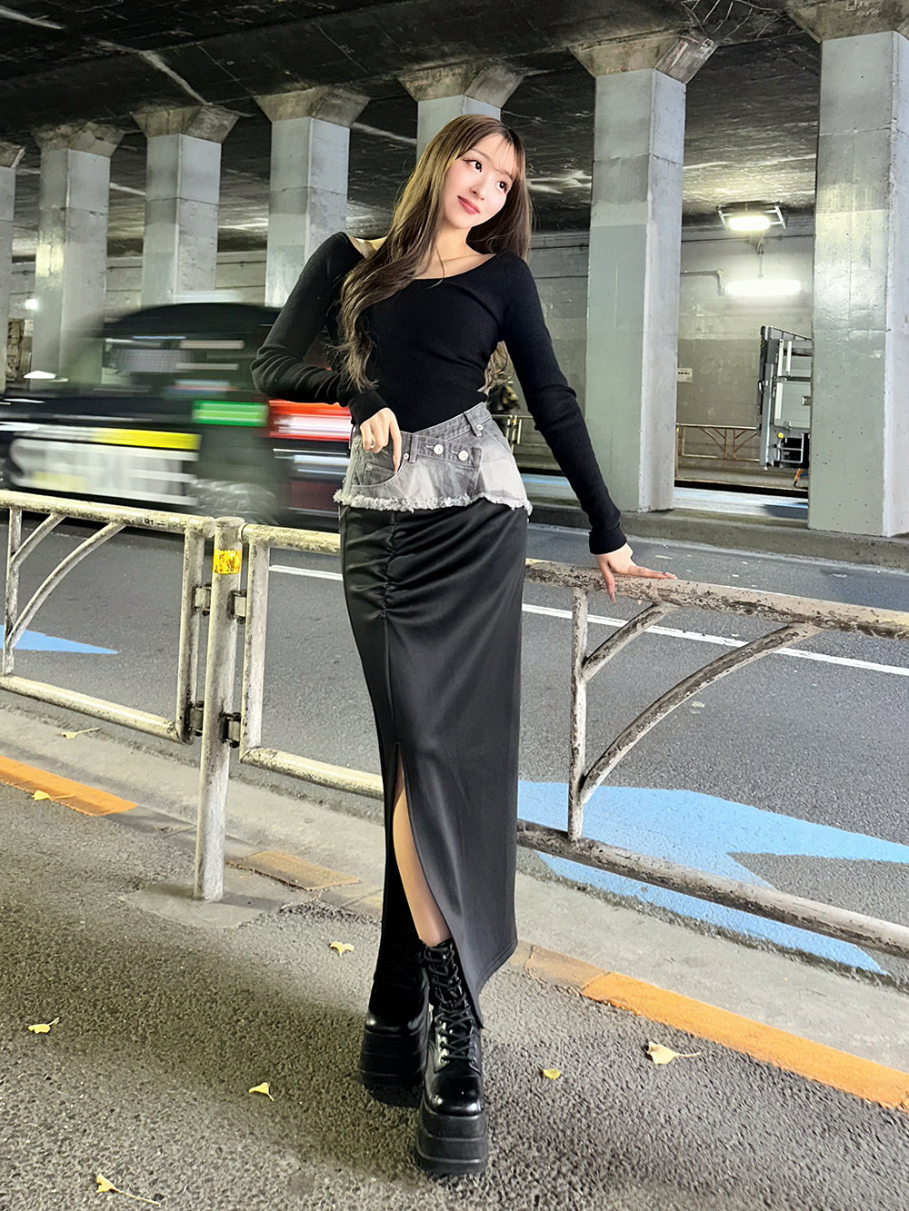 ドッキングデニムタイトスカート – Darich (ダーリッチ)