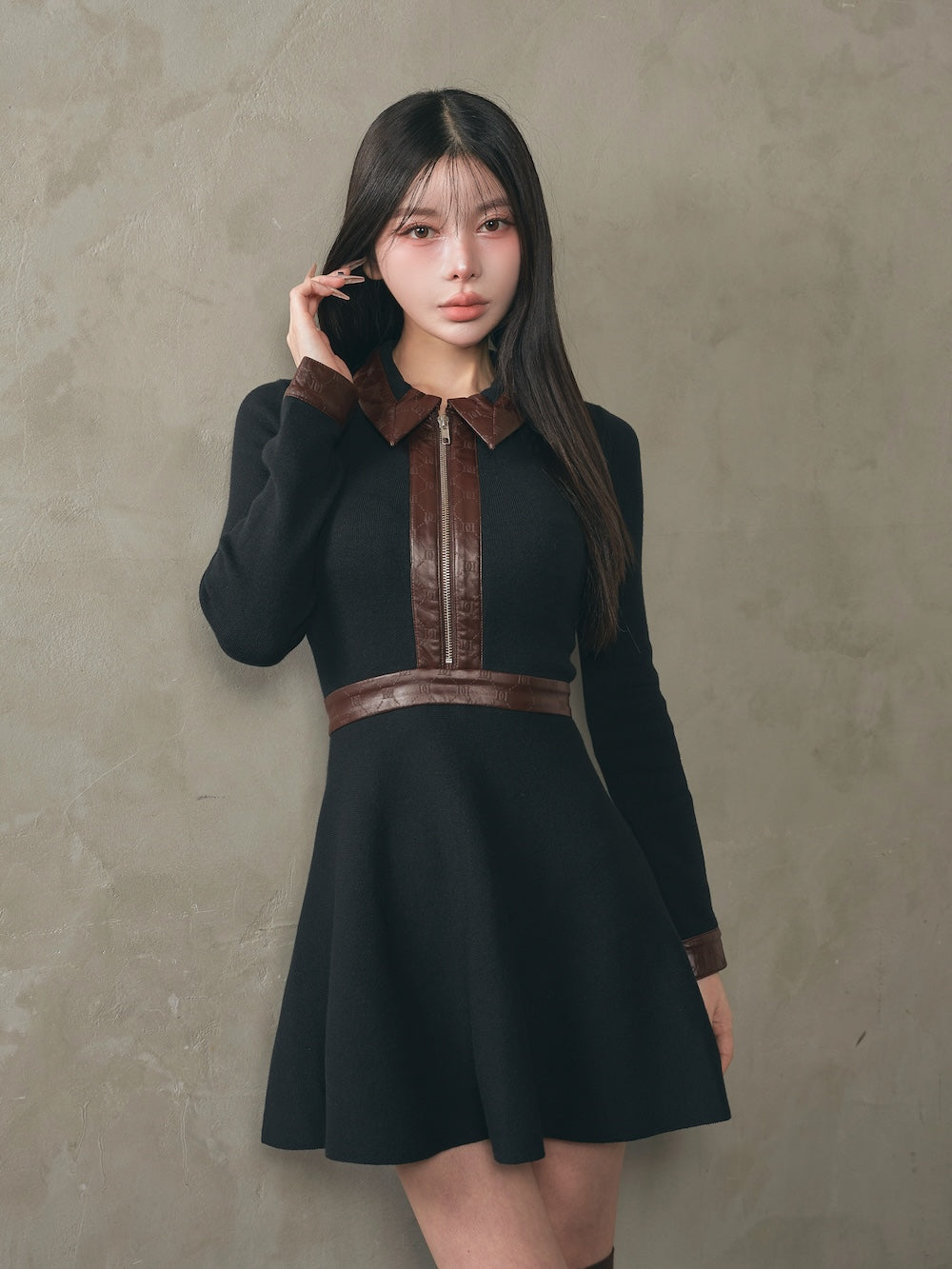 新品タグつき ダーリッチ ジュエリーフレアチュニック ブラック 新品