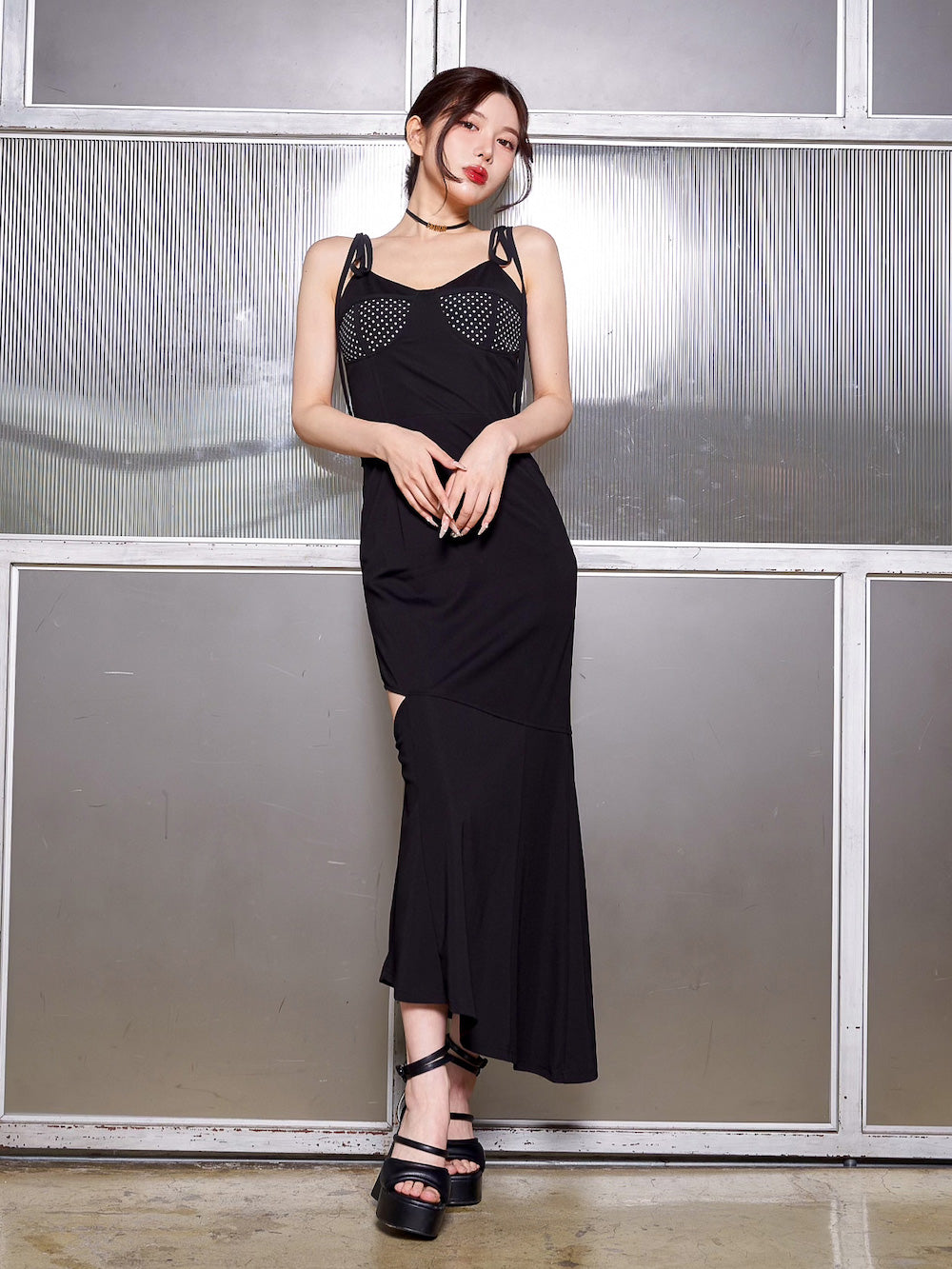 ドットカットアシメロングワンピース – Darich (ダーリッチ)