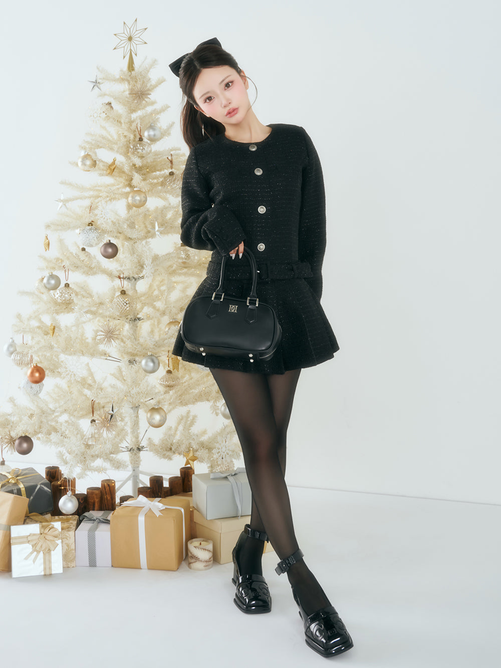 ボックスプリーツツイードミニワンピース – Darich (ダーリッチ)