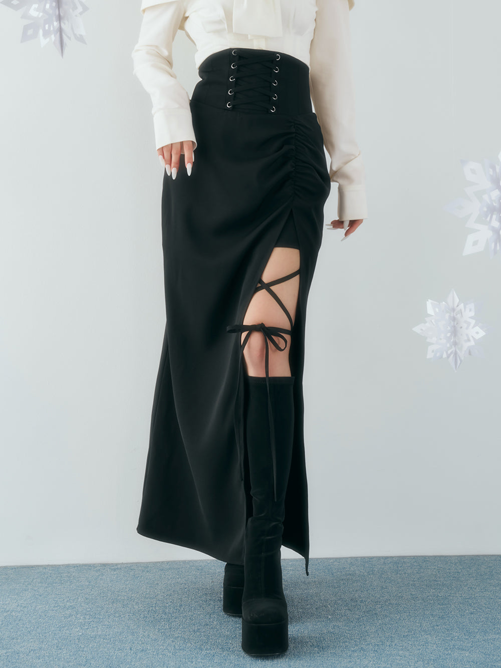 スリットコルセットロングスカート – Darich (ダーリッチ)