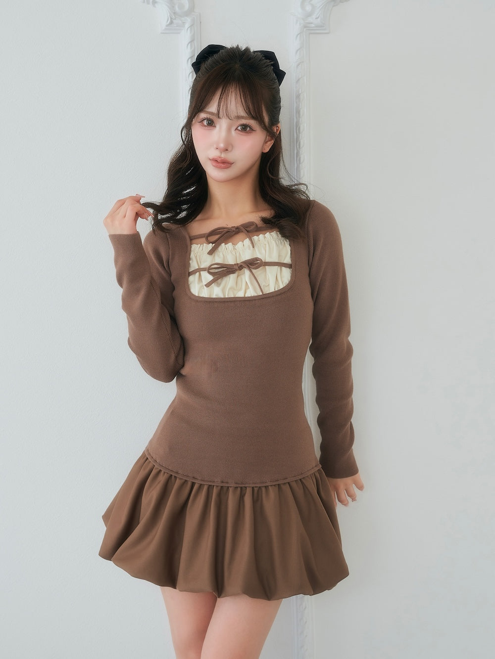ダブルリボンドッキングバルーンミニワンピース – Darich (ダーリッチ)