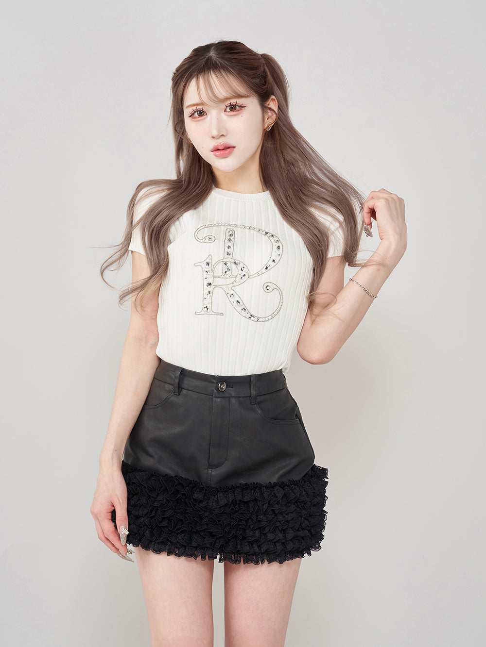 DRビジューリブニットトップス – Darich (ダーリッチ)