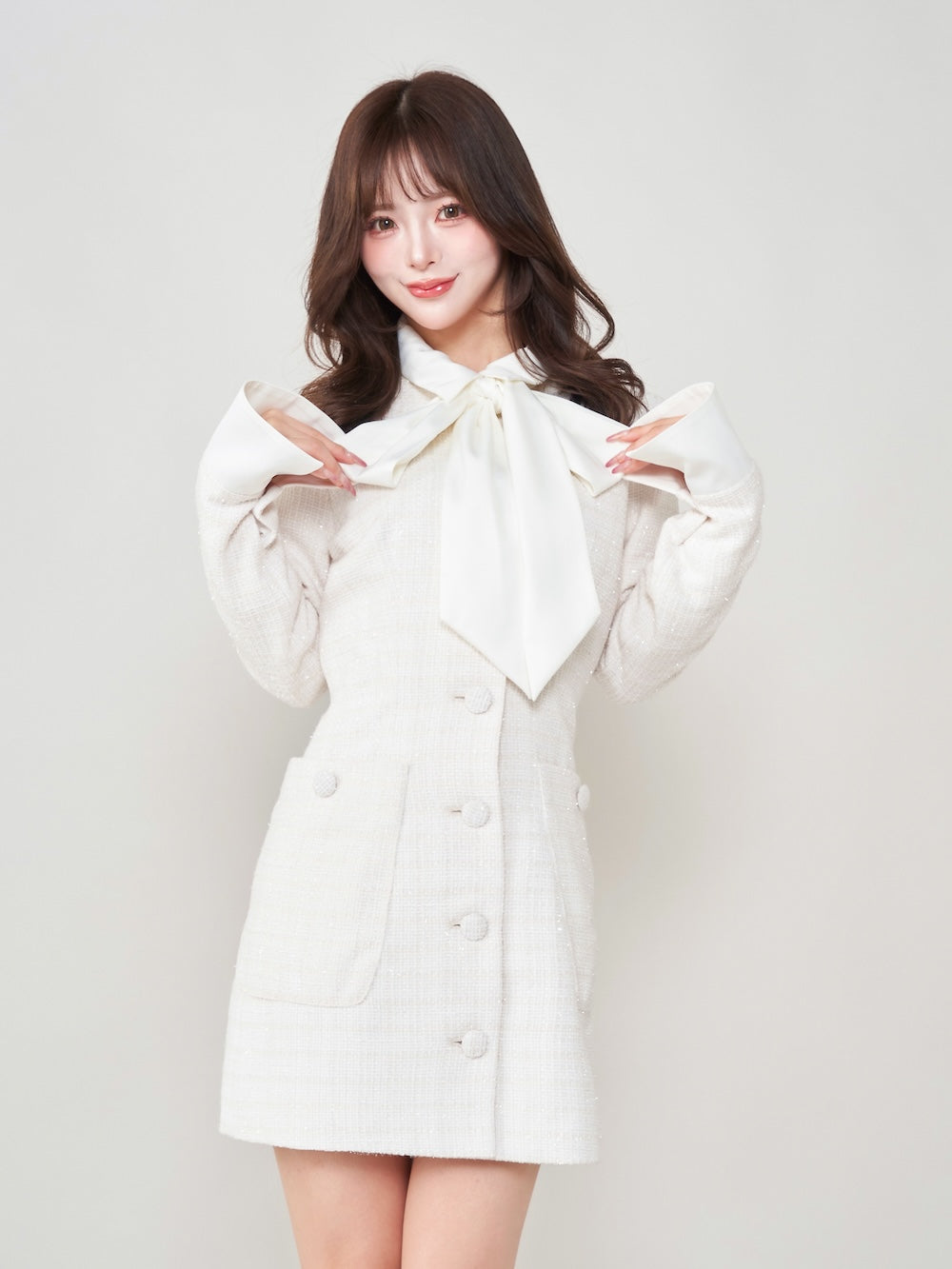 クラシカルボウタイツイードミニワンピース – Darich (ダーリッチ)