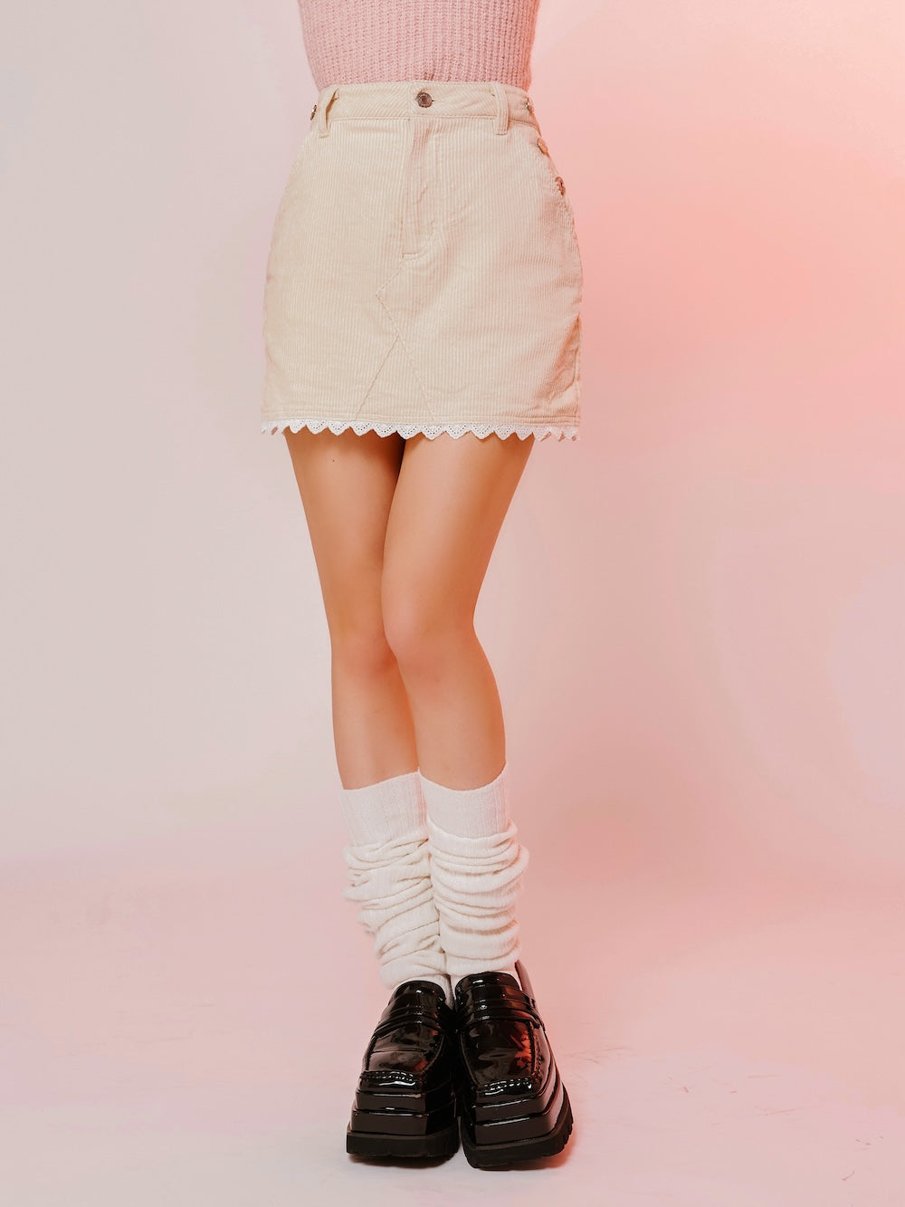 コーデュロイレースミニスカート – Darich (ダーリッチ)