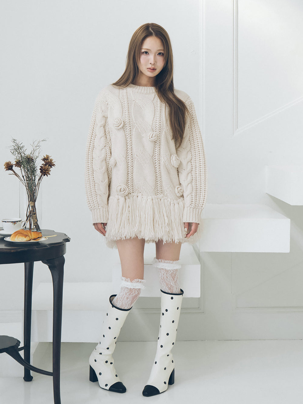 ローズモチーフニットチュニック – Darich (ダーリッチ)